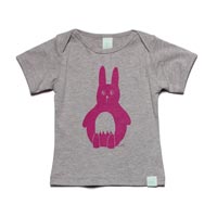 Minti Baby Envelope Tee Baby Bunny Grey Marle